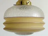 Loftslampe, glaspendel m frosteffekt og bemaling - 4