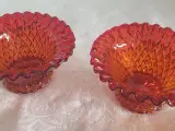 Glasskåle med flæsekant x 2