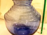 Stor blå glasvase (429)
