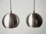 ⭐️- 2 stk Ball pendler i Børstet Stål - 3