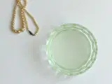 Lysegrøn glasskål m matteret bund - 2