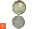 Vintage blå Småkage metaldåse med opskrifter og låg (str. Ø. 19 cm. h. 16 cm) - 4