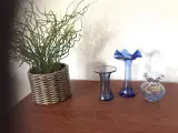 Blå glasvaser