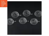 Glaskopper, 6 stk. (str. 6 styk. ø. 8 cm længde. 6,5 cm) - 2