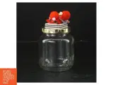 Glasbeholder med juledekoration (str. Ø. 8 cm. længde, 9,5 cm) - 2