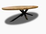 Ovalt Sildebensbord eg - Transparent 240 X 110 cm - 5