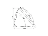 JST T4 Volumeskovl 240-300 cm. - 2