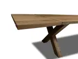 Plankebord eg med 2x tillægsplader 270 cm / 370 x 100cm - 3