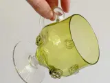 Kopper på fod, grønt glas, 2 stk samlet - 4