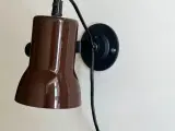 Retro væglampe, brun - 3