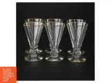 Vintageglas med guldkant (str. 10 x 6 cm) - 2