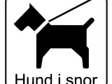Skilte "Hund i snor" "Saml op efter din hund" m.m. - 4