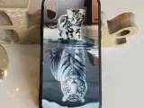 Silikone cover med kat / tiger til iPhone 10 X XS