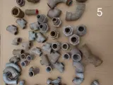 Diverse Galvaniseret fittings 1/2 + 3/4". 