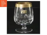 Krystalglas med guldkant (str. 9 cm. 6 styk) - 2