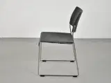 Brunner linos stol med rækkekobling - grå - 2