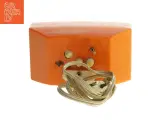 Vintage orange Vækkeur fra Metamec (str. 14x8x6 cm) - 2