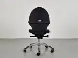 Rh extend kontorstol med gråbrun polster med grå bælte - 3