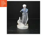 Porcelænsfigur af kvinde med gås fra Royal Copenhagen (str. 19 cm) - 3