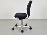 Häg h04 credo 4400 kontorstol med sort/blå polster og gråt stel - 2