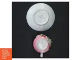Dekoreret porcelænskop med underkop (str. H 6 cm) - 3