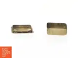 Messing snus æske med perlemorsindlæg (str. 3 x 3 cm) - 2