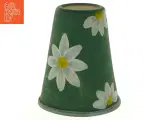 Keramik vase med margueritmønster (str. 12 x 10 cm) - 2