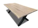 Plankebord eg 3 HELE planker - naturkant 210 x 95-100 cm - 4