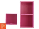 Lyserød vægopbevaringskasser (str. 39 x 17 x 20 cm) - 2