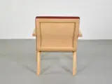 Farstrup loungestol i bøg med rust-rødt polster - 3