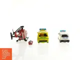 Legetøjs biler og helikopter (str. 24 x 15 cm) - 2