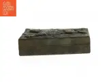 Træ/metal æske med jagtmotiv relief (str. 16x10,5x4 cm) - 2