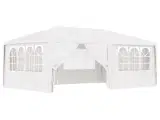 Festtelt med sidevægge 4x6 m 90 g/m² hvid