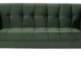 Velour grøn sofa