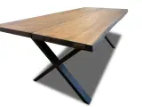 Plankebord eg 2 planker - ART naturkant 210 x 95-100 cm