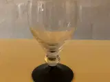 10 stk snapse/portvins glas på sort fod