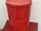 Kaffedåse gammel rød