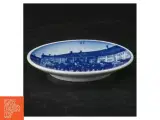 Blå og hvid porcelænstallerken med motiv fra Royal Copenhagen (str. Ø 8 cm) - 3