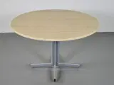 Cafebord i birk, med grå stel - 5