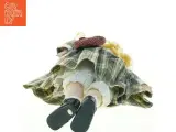 Porcelænsdukke med ternet kjole (str. 70 cm) - 5