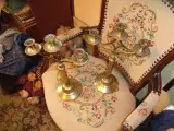 2 trearmet lysestager