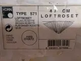 Loftrosette fra Horn Type 571, hvid skærm