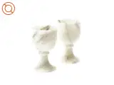 Æggebægre i marmor (str. 7 x 4 cm) - 3