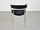 Efg bondo dialog konferencestol med sort alcantara polster, alugråt stel og lys fod - 3