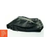 Sort skuldertaske i læder (str. 44x38 cm) - 2