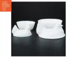 2 stk. Høns i kurv Opaline mælkeglas sæt (str. 14 x 11 x 11 cm og 10 x 7 komma 5 x 9 cm) - 4