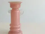 Lyserød glasvase, cylindrisk - 2