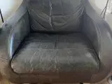 Italiensk sofa med patina + lænestol