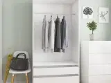 Klædeskab 100 x 50 x 200 cm spånplade hvid