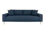 Lido 3 Personers Sofa - Sofa i mørkeblå med to puder HN1003